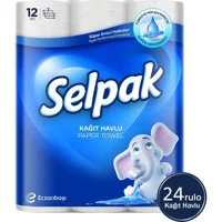 Selpak 3 Katlı 2x12'li Rulo Kağıt Havlu