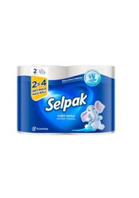 Selpak Dev 2=4 3 Katlı 2'li Rulo Kağıt Havlu