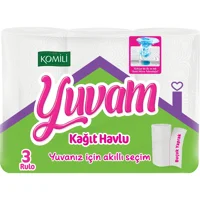 Komili Yuvam 2 Katlı 3'lü Rulo Kağıt Havlu