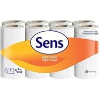 Sens 2 Katlı 8x8'li Rulo Kağıt Havlu