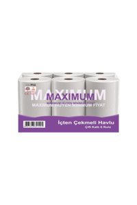 Maximum İçten Çekmeli 2 Katlı 6'lı Rulo Kağıt Havlu