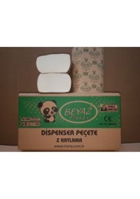 Beyaz Panda Dispenser 2 Katlı 100 Yaprak 12'lİ Z Katlama Kağıt Havlu