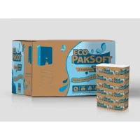 Eco Paksoft 2 Katlı 100 Yaprak 12'li Z Katlama Kağıt Havlu