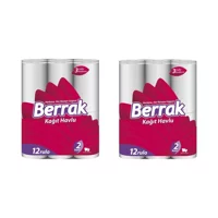 Berrak 2 Katlı 2x12'li Rulo Kağıt Havlu