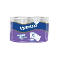 Vanesa 2 Katlı 3'lü Rulo Kağıt Havlu