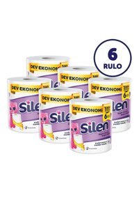 Silen Dev 2 Katlı 6'lı Rulo Kağıt Havlu