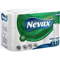 Nevax 2 Katlı 6'lı Rulo Kağıt Havlu