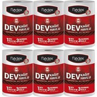 Flodex Dev 2 Katlı 6'lı Rulo Kağıt Havlu
