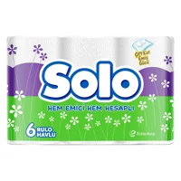 Solo 2 Katlı 6'lı Rulo Kağıt Havlu