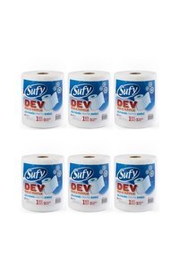 Sufy Dev 2 Katlı 1800 Yaprak 6'lı Rulo Kağıt Havlu