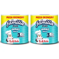 Familia Plus Jumbo 3 Katlı 2'li Rulo Kağıt Havlu