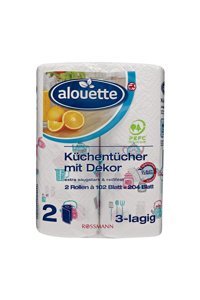 Alouette Motifli 3 Katlı 51 Yaprak 2'li Rulo Kağıt Havlu