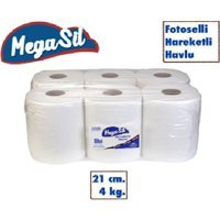 Mega Sil Fotoselli Hareketli 2 Katlı 18'li Rulo Kağıt Havlu 4 Kg
