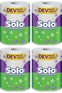 Solo Dev 2 Katlı 4'lü Rulo Kağıt Havlu
