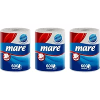 Mare Dev 2 Katlı 600 Yaprak 3'lü Rulo Kağıt Havlu