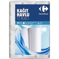 Carrefour 2 Katlı 12'li Rulo Kağıt Havlu