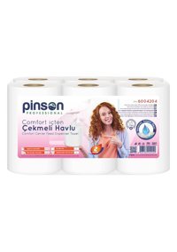 Pinson İçten Çekmeli 2 Katlı 6'lı Rulo Kağıt Havlu