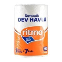 Ritmo Dev 2 Katlı 560 Yaprak Tekli Rulo Kağıt Havlu