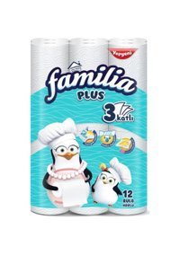 Familia Plus 3 Katlı 12'li Rulo Kağıt Havlu