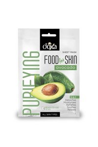 Doxa Food For Skin Avokado Özlü Detoks Nemlendiricili Kağıt Yüz Maskesi