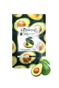 Seomou Avacado Hyarulonic Acid Mask Nemlendiricili Kağıt Yüz Maskesi 25 ml