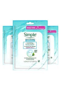 Simple Water Boost Nemlendiricili Kağıt Yüz Maskesi 3x21 ml