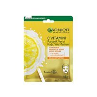 Garnier C Vitamini Parlaklık Verici Nemlendiricili Kağıt Yüz Maskesi