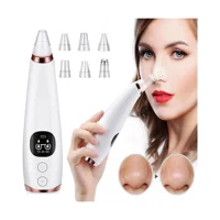 Jessieyou Mall Blackhead Remover Led Ekranlı Şarjlı Vakumlu Siyah Nokta Temizleme Aleti Beyaz
