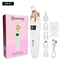 DemPower DP-47 Led Ekranlı Şarjlı Vakumlu Siyah Nokta Temizleme Aleti Beyaz