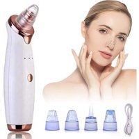 Jarke Led Ekranlı Şarjlı Vakumlu Siyah Nokta Temizleme Aleti İnci Beyazı