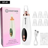 DemPower DP-49 Şarjlı Vakumlu Siyah Nokta Temizleme Aleti Beyaz