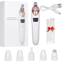 Buyfun 5 In 1 Şarjlı Vakumlu Siyah Nokta Temizleme Aleti Beyaz Bronz