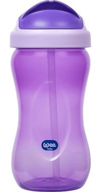 Wee Baby 761 Pipetli Akıtmaz Kulpsuz 6+ Ay 350 ml Alıştırma Bardağı Mavi