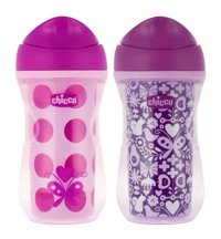 Chicco Pipetli Akıtmaz Kulpsuz 14+ Ay 266 ml Alıştırma Bardağı Pembe