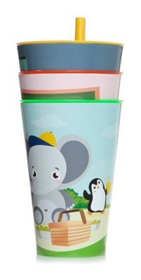 Baby Plus Pipetli Kulpsuz 400 ml Alıştırma Bardağı Sarı