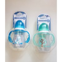 Baby Time Pipetli Akıtmaz Kulplu 150 ml Alıştırma Bardağı Turuncu