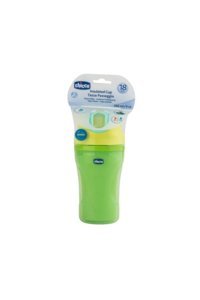 Chicco Pipetli Akıtmaz Kulpsuz 18+ Ay 266 ml Alıştırma Bardağı Yeşil