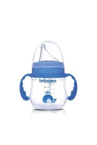 Bebeneo Akıtmaz Kulplu 6+ Ay 150 ml Alıştırma Bardağı Mavi