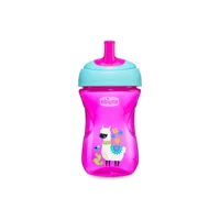 Chicco Pipetli Akıtmaz Kulpsuz 12+ Ay 266 ml Alıştırma Bardağı Pembe
