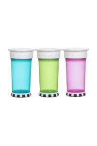 Bebedor 505 Kulpsuz 9+ Ay 360 ml Alıştırma Bardağı Mavi-Yeşil-Pembe