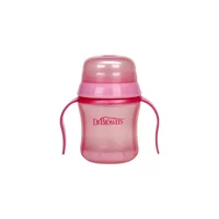 Dr.Browns Akıtmaz Kulplu 6+ Ay 250 ml Alıştırma Bardağı Pembe