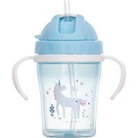 Stephen Joseph Pipetli Kulplu 36+ Ay 354 ml Alıştırma Bardağı Mavi