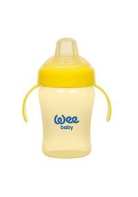 Wee Baby 169 Akıtmaz Kulplu 6+ Ay 250 ml Alıştırma Bardağı Kırmızı-Sarı