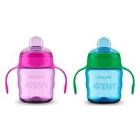 Philips Avent SCF551 Akıtmaz Kulplu 6+ Ay 200 ml Alıştırma Bardağı Pembe-Mavi