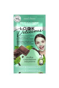 Eveline Look Delicious Pürüzsüzleştirici Çikolata Mentol Nemlendiricili Kağıt Yüz Maskesi