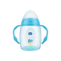 Wee Baby 169 Akıtmaz Kulplu 6+ Ay 250 ml Alıştırma Bardağı Mavi