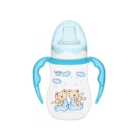 Wee Baby 754 Akıtmaz Kulplu 6+ Ay 250 ml Alıştırma Bardağı Mavi