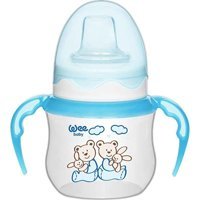 Wee Baby Akıtmaz Kulplu 125 ml Alıştırma Bardağı Mavi