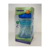 Bambino P6143 Pipetli Akıtmaz Kulpsuz 6+ Ay 300 ml Alıştırma Bardağı Mavi