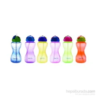Bebedor IB21181 Pipetli Akıtmaz Kulpsuz 9+ Ay 330 ml Alıştırma Bardağı Mavi